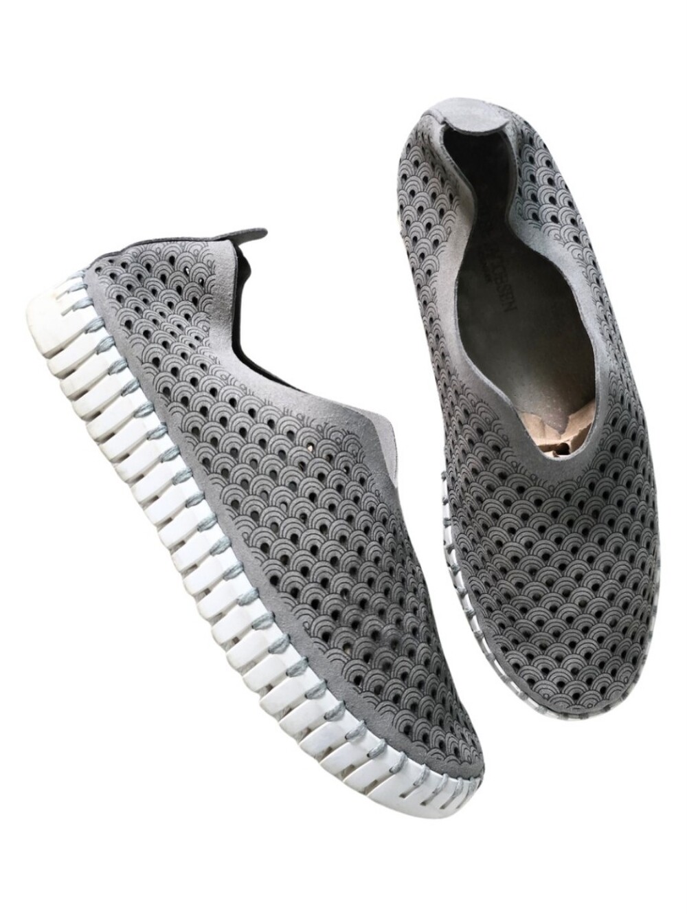 Ilse Jacobsen Tulip Slip-On Shoes Atmosphere Gray White Sole EU 37 US 6.5-7